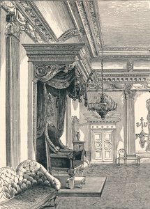 The Throne Room Dublin Castle, 1896 af Unbekannt