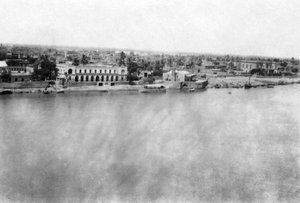 Tigris-floden fra det 31. britiske generelle hospital, Bagdad, Mesopotamien, WWI, 1918 af Unbekannt