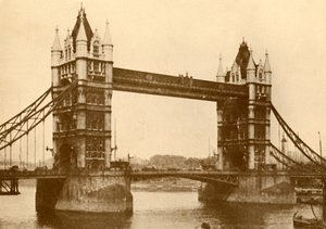 Tower Bridge, London, c1930. af Unbekannt