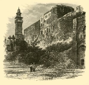 Antonia-tårnet, Jerusalem, 1890. af Unbekannt
