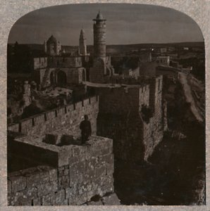 Davids tårn. Den ældste del af citadellet, ca. 1900 af Unbekannt