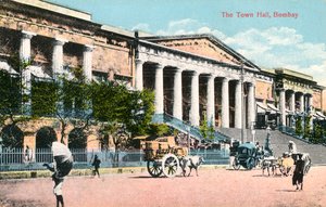 Rådhuset, Bombay, Indien, begyndelsen af det 20. århundrede af Unbekannt