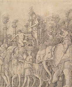 Cæsars triumf: Elefanterne, ca. 1484-92. af Unbekannt