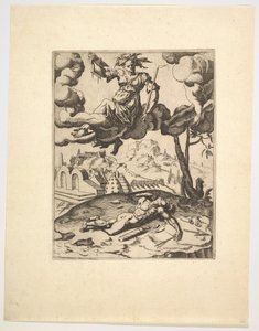 Kyskhedens triumf fra Petrarkas triumfer, ca. 1548-49. af Unbekannt