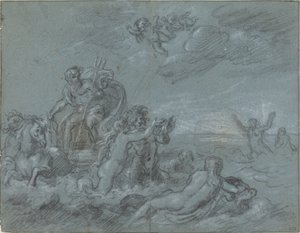 Neptuns triumf, 1700-tallet. af Unbekannt