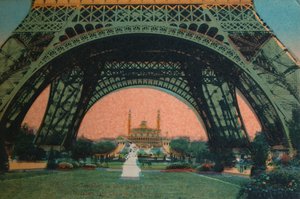 Trocadéro set under Eiffeltårnet, Paris, c1920 af Unbekannt