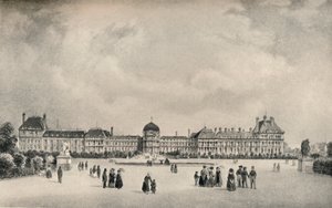 Tuileriepaladset fra haven, 1915 af Unbekannt