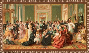 Den victorianske kongefamilie, 1887 af Unbekannt