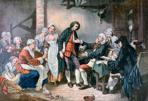 Landsbyforlovelsen, 1892 af Unbekannt