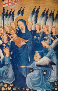 The Virgin and Child with Angels: Leaf of the Wilton Diptykon, c1395. 1941 af Unbekannt