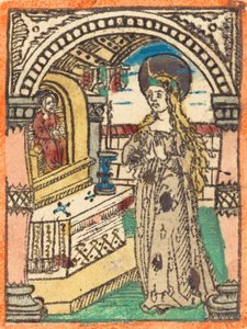 Jomfruen i en kappe broderet med korn, ca. 14701480. af Unbekannt