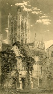 The Water Tower, Canterbury Cathedral, Canterbury, Kent, 1885. af Unbekannt