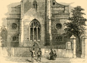 The West End of St. Andrews, viser den gotiske bue, c1872. af Unbekannt