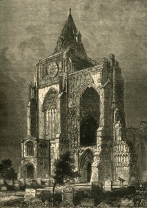 Vestfronten, Crowland Abbey, 1898. af Unbekannt