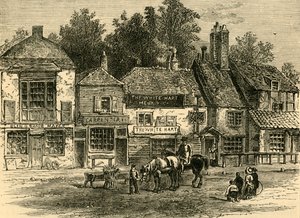 The White Hart, Knightsbridge, 1820, c1876. af Unbekannt