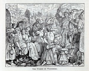 Kvinderne fra Weinsberg, 1882 af Unbekannt
