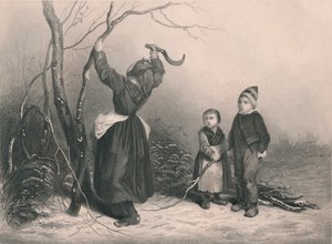 Træhuggerne, c1850 af Unbekannt