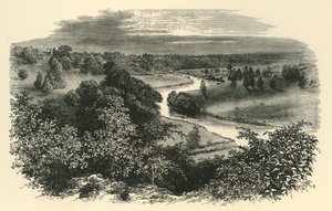 The Wye, fra Goodrich Castle, c1890. af Unbekannt