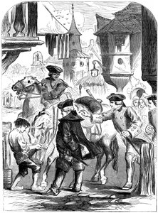 Arrestationen af Charles Belleisle ved Elbingerode, Tyskland, 1744 1800-tallet af Unbekannt