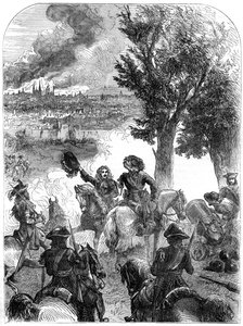 Bombardementet af Bruxelles, 1695, 1800-tallet af Unbekannt