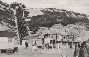 Klippeliften ved Bournemouth, Dorset, begyndelsen af det 20. århundrede af Unbekannt