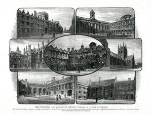 Colleges ved University of Oxford, 1895 af Unbekannt