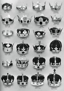 Kronerne af engelske suveræner fra Vilhelm Erobreren til Charles I, 1937 af Unbekannt