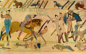 Harolds død i slaget ved Hastings, 1066, 1944. af Unbekannt