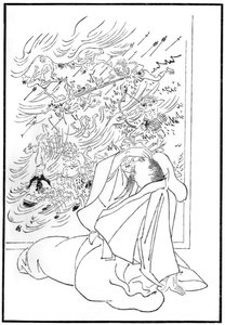 Kose no Hirotakas død, 1886 af Unbekannt