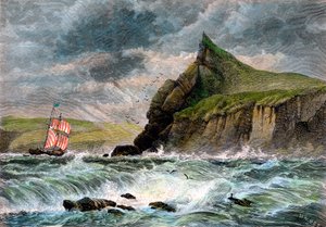 Indgangen til Fowey Harbour, Cornwall, 1800-tallet af Unbekannt