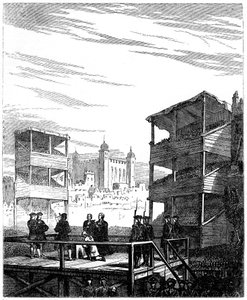 Henrettelsen af Lord Derwentwater 1689-1716 på Tower Hill, London, 1716 1800-tallet af Unbekannt