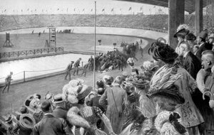 Marathonets afslutning, Olympiske Lege, London, 1908, c1920 af Unbekannt