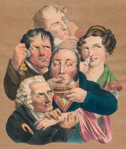 De fem sanser, slutningen af det 18.-begyndelsen af det 19. århundrede. af Unbekannt