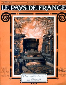 Forsiden af ​​Le Pays de France, 5. august 1915 af Unbekannt