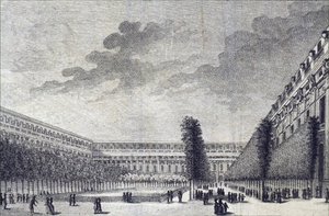 Haverne i Palais Royal i Paris. af Unbekannt