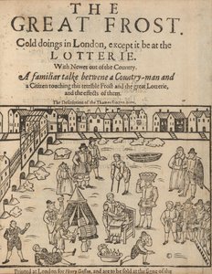 Den store frost i London, 1608 af Unbekannt