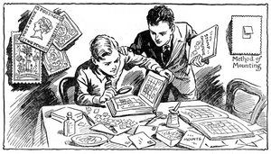 Frimærkesamlingens glæder, 1937 af Unbekannt