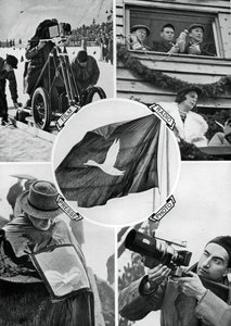 Medierne i aktion, Vinter-OL, Garmisch-Partenkirchen, Tyskland, 1936 af Unbekannt