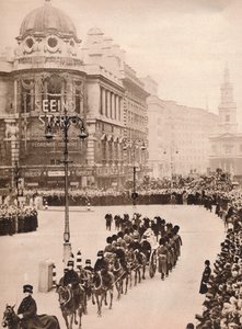 Den bevægende enkelthed af kong Georges sidste rejse gennem London, 1936 af Unbekannt
