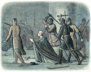 Mordet på Thomas a Becket, 1170 1864 af Unbekannt