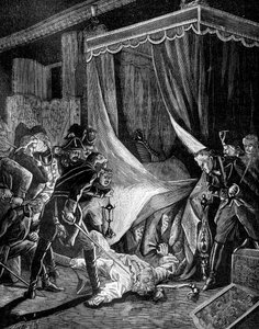 Mordet på zar Paul I af Rusland, marts 1801 1882-1884 af Unbekannt