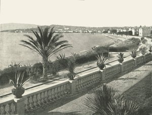 Panorama af La Croisette, Cannes, Frankrig, 1895. af Unbekannt