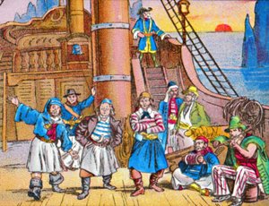 Piraterne derhjemme, c1905. af Unbekannt