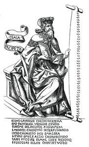Profeten Esajas med instrumentet til sit martyrium, 1400-tallet, 1870 af Unbekannt