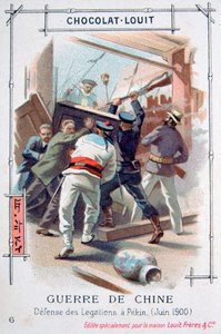 Modstanden fra det diplomatiske personale i Peking, Kina, Boxer Rebellion, juni 1900 af Unbekannt