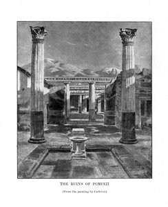 Ruinerne af Pompeji, Italien, 1800-tallet af Unbekannt