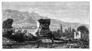 Ruinerne af Sardis, Lydia, Tyrkiet, c1890 af Unbekannt