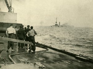 Forliset af den tyske krydser Mainz, 28. august 1914, c1920. af Unbekannt