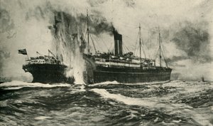 Forliset af SS Arabic, Første Verdenskrig, 19. august 1915, c1920. af Unbekannt