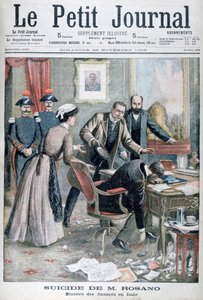 Signor Rosanos selvmord, italiensk finansminister, Napoli, 1903 af Unbekannt